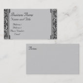 De Visite Carte professionnelle/profil (Devant / Derrière)