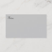 De Visite Carte professionnelle/profil (Dos)