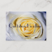 De Visite Carte profil blanc (Dos)