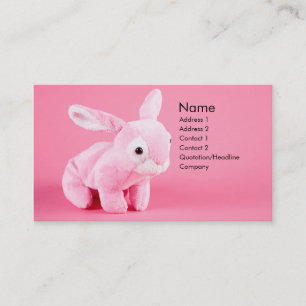 De Visite Carte profil Bunny Plush