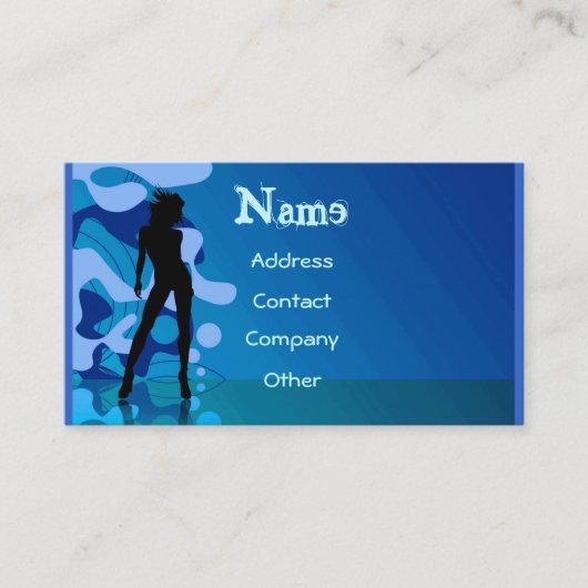De Visite Carte profil danseur - personnalisable (Devant)