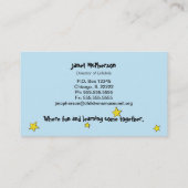 De Visite Carte Profil des enfants du monde (Dos)