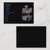 De Visite Carte profil Lion King (Devant / Derrière)