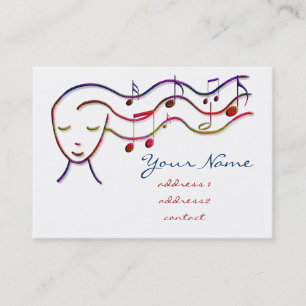 De Visite carte profil musique