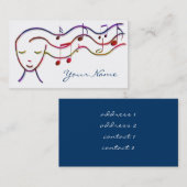 De Visite carte profil musique (Devant / Derrière)
