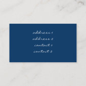 De Visite carte profil musique (Dos)