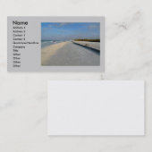 De Visite Carte profil plage (Devant / Derrière)