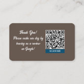 De Visite Carte Punch Loyalty Rewards - Café Shops & Café's (Dos)