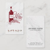 De Visite Carte Punch Vin & Marbre (Devant / Derrière)