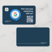 De Visite Carte QR Google Review moderne | Comment Était Vot (Devant / Derrière)