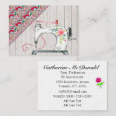 De Visite Carte Quilter / Seamstress (Devant / Derrière)