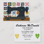 De Visite Carte Quilter / Seamstress - SRF (Devant / Derrière)