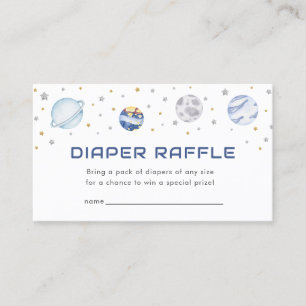 De Visite Carte Raffin du Baby shower spatial Astronaut