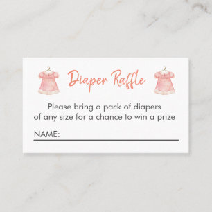 De Visite Carte Raffin Robe Rose Aquarelle