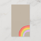 De Visite Carte Raffle Baby shower pour bébé Rainbow (Dos)