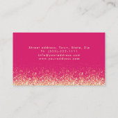 De Visite Carte rose Damask Shimmerting Gold Beauty Expert (Dos)