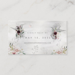 De Visite Carte RSVP en ligne Ethereal Love Love Mariage