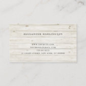 De Visite Carte rustique moderne professionnelle. Panneaux e (Dos)