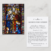 De Visite Carte Saint Mariage catholique (Devant / Derrière)