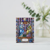 De Visite Carte Saint Mariage catholique (Debout devant)