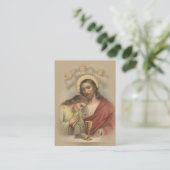 De Visite Carte Sainte Catholique Commémorative 1ère Communi (Debout devant)