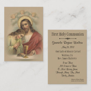 De Visite Carte Sainte Catholique Commémorative 1ère Communi