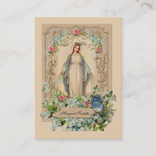 De Visite Carte Sainte du Mémorial funéraire catholique Vier