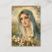 De Visite Carte Sainte du Mémorial funéraire catholique Vier (Devant)