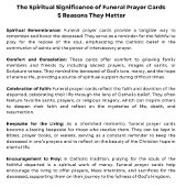 De Visite Carte Sainte du Mémorial funéraire catholique Vier