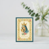 De Visite Carte Sainte Marie-Jésus-Christ funéraire catholiq (Debout devant)