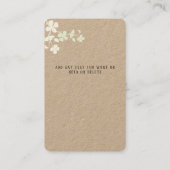 De Visite Carte Scrunchie artisanale (Dos)