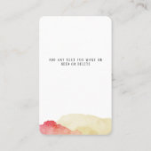 De Visite Carte Scrunchie artisanale (Dos)