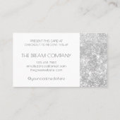 De Visite Carte Silver Shimmer et Sparkle 15 % remise (Dos)