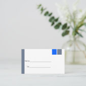 De Visite carte simple (Debout devant)