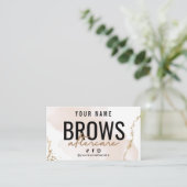De Visite Carte simple Gold Brows (Debout devant)