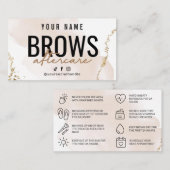De Visite Carte simple Gold Brows (Devant / Derrière)