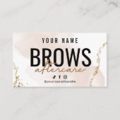 De Visite Carte simple Gold Brows (Devant)