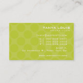 De Visite CARTE SIMPLE gras pois citron vert (Dos)