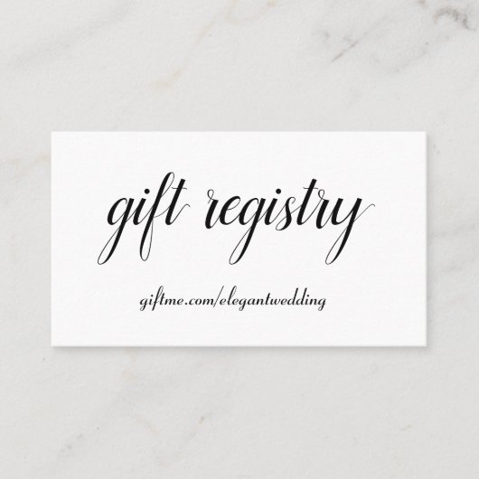 De Visite Carte simple Mariage noir et blanc (Devant)