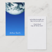 De Visite Carte spatiale Earth from Space (Devant / Derrière)