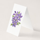 De Visite Carte Table Purple Daisy (Dos)