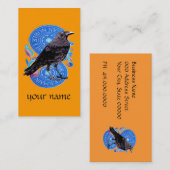 De Visite Carte Tarot Raven (Devant / Derrière)