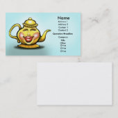 De Visite Carte Teapot (Devant / Derrière)