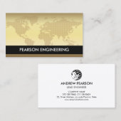 De Visite Carte technique du monde (Devant / Derrière)