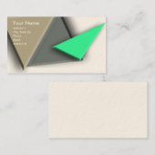 De Visite Carte Triangles (Devant / Derrière)