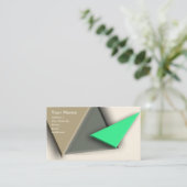 De Visite Carte Triangles (Debout devant)