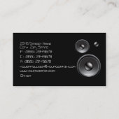 De Visite Carte unique d'industrie musicale du DJ (Dos)