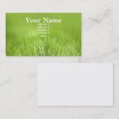 De Visite carte verte (Devant / Derrière)