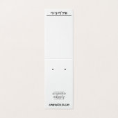 De Visite Carte Verticale Tente Avec Image Au Bas (Extérieur déplié)