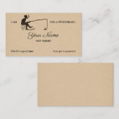 De Visite Carte Victorian Personnalisable Pêche (Devant / Derrière)